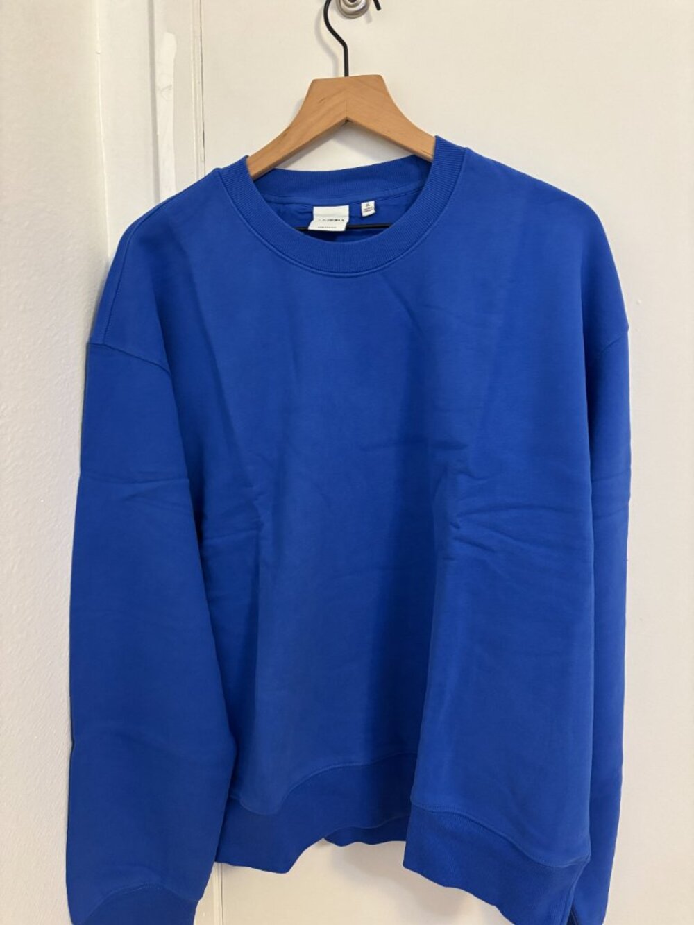 Aritzia Cozy Sweatfleece Perfect Crew Sweatshirt | Jazz Blue | Size XL, S - Picture 5 of 5